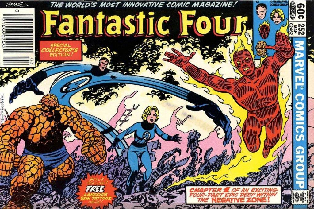 Fantastic Four 252 sideways issue