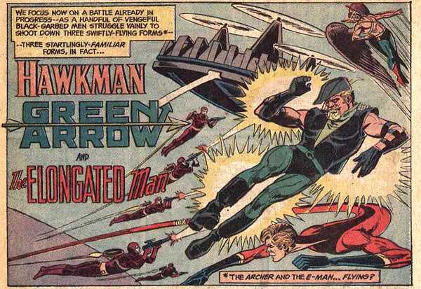 JLA 109 Hawkman Green Arrow Elongated Man
