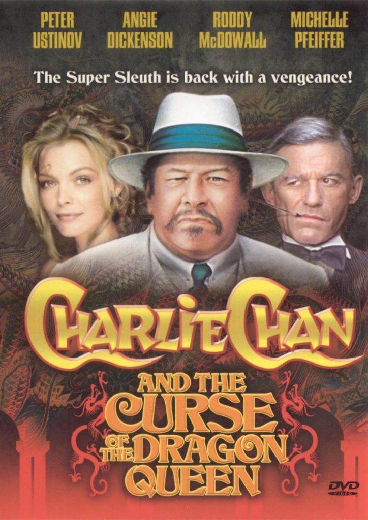 Peter Ustinov as Charlie Chan; another English guy playing Chinese.