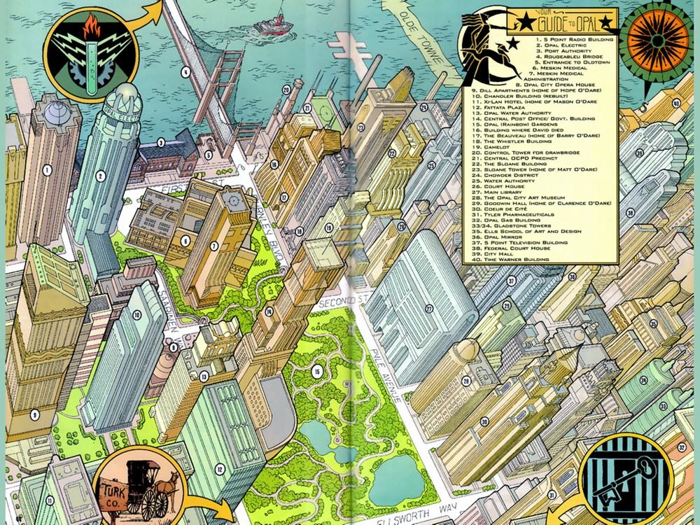 Opal City Starman Secret Files map
