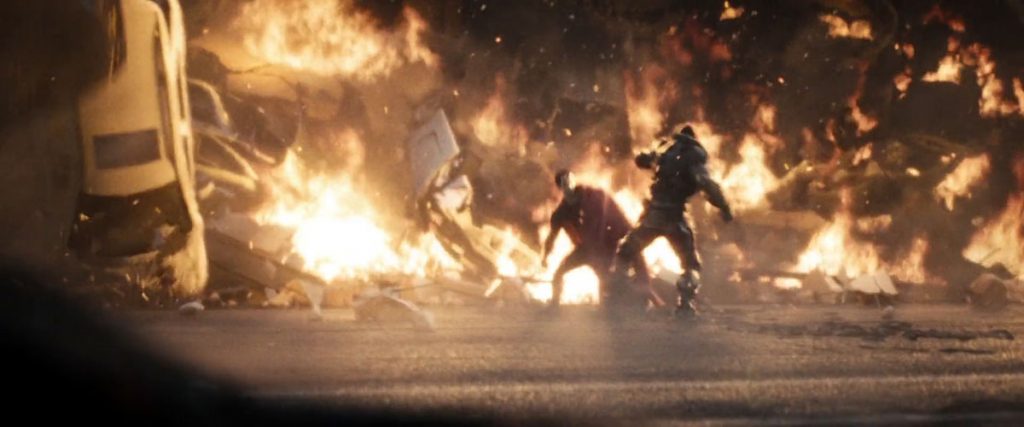 Fight scene from 'Man of Steel'