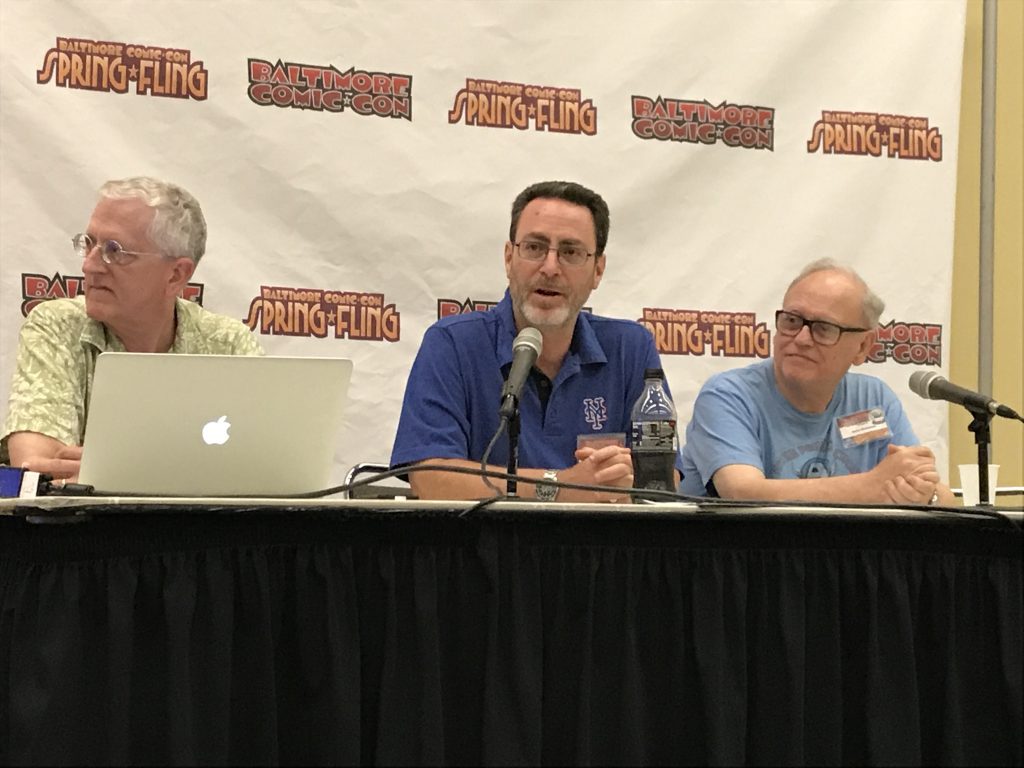 Todd Klein Robert Greenberger John Workman Baltimore Comic Con 2017