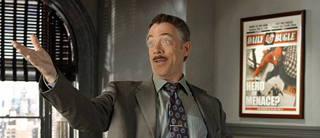 JK Simmons J Jonah Jameson JJJ