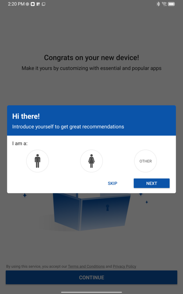 I am not sure why my tablet needs to know what is in my pants